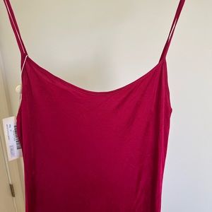 Burgundy slip dress with tags
